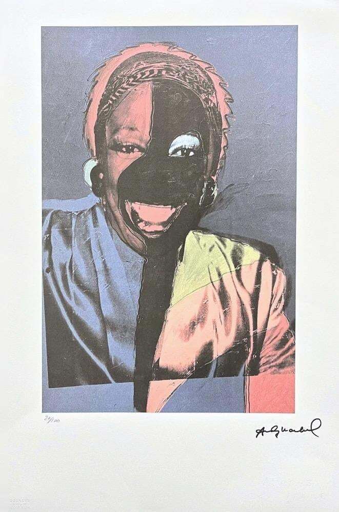After Andy Warhol, Wilhelmina Ross Blue, 1980s, Lithograph