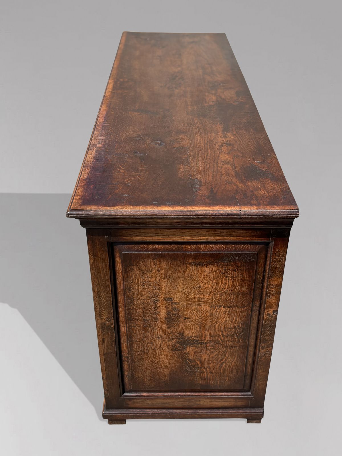 photo vinterior Early 19th Century Georgian Oak & Burr Elm Inlay Dresser Base