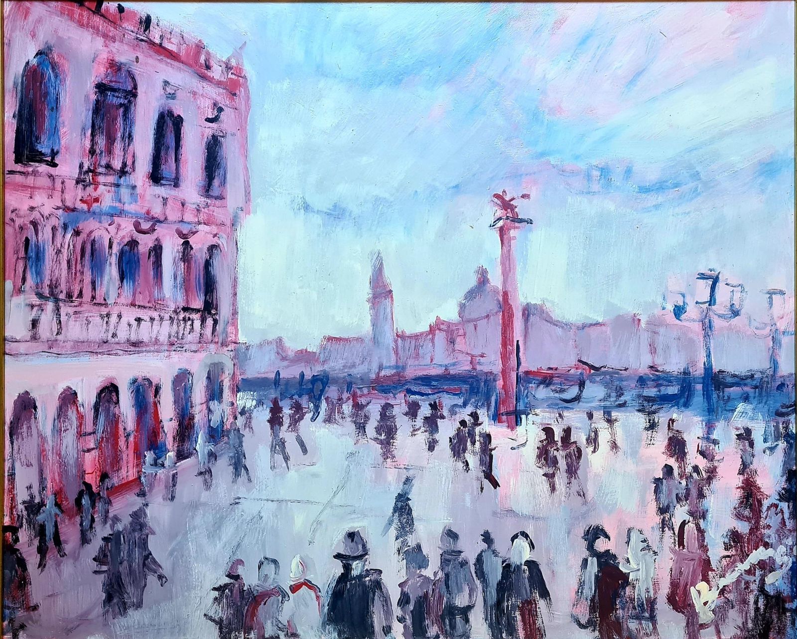 Piazza San Marco, The Doges Palace, Venice, School Of Raoul Dufy 1950s By Mario Bonamici photo furniture