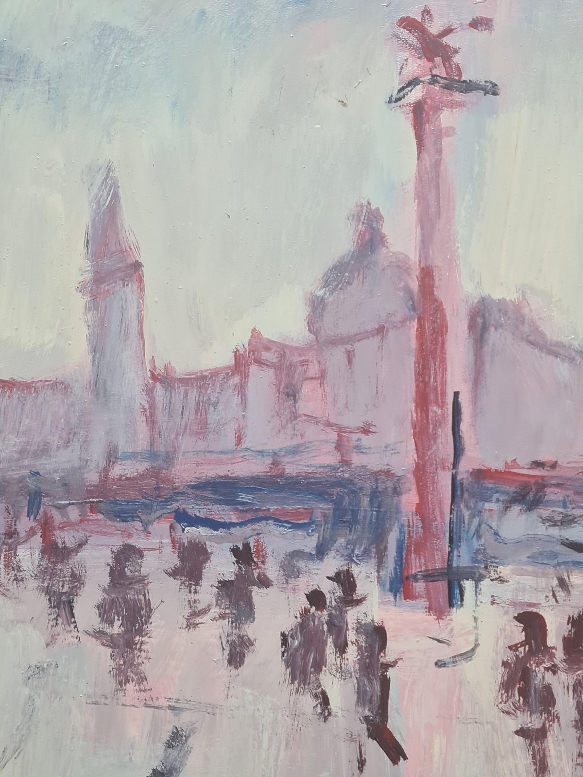 Piazza San Marco, The Doges Palace, Venice, School Of Raoul Dufy 1950s By Mario Bonamici photo Art