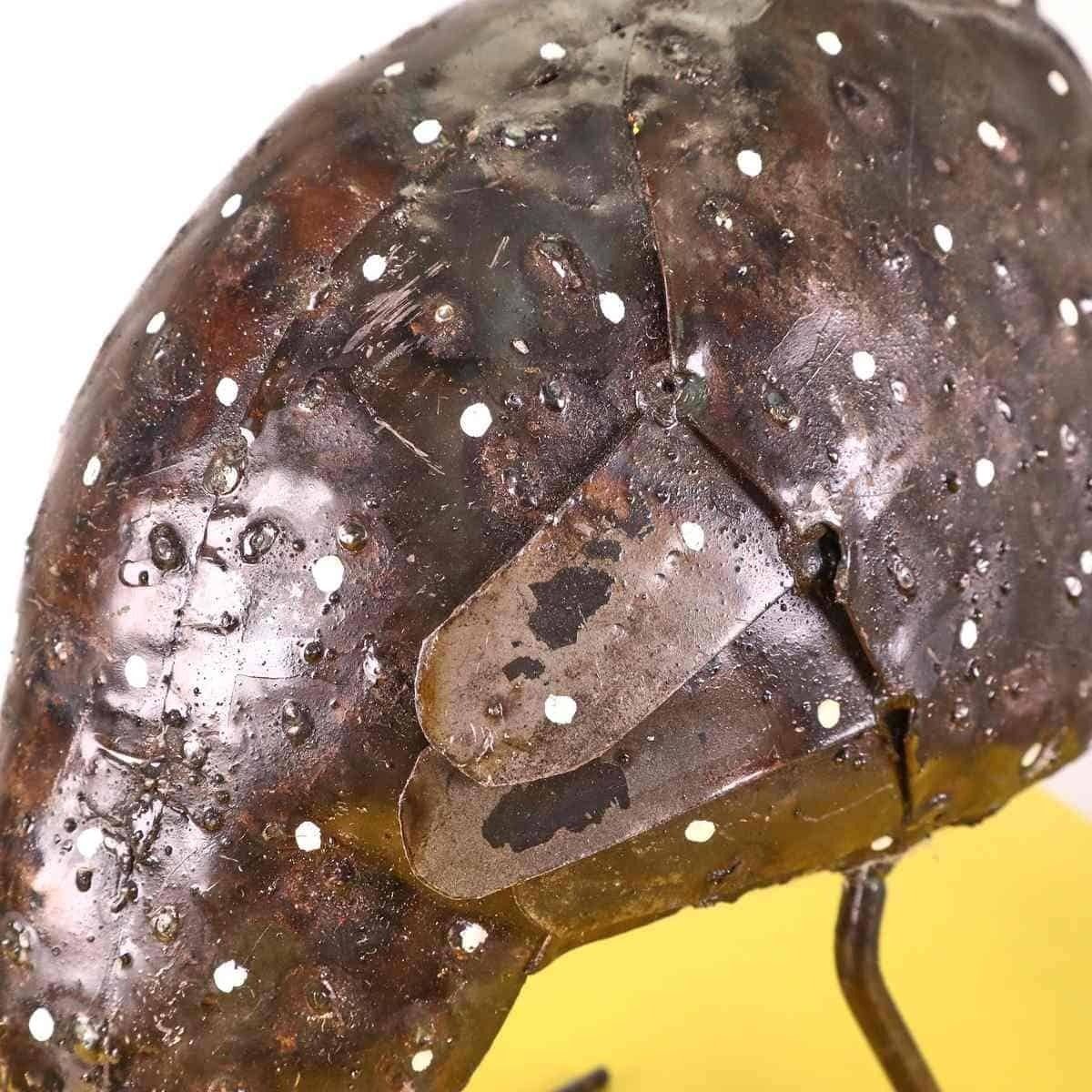 Metal Garden Guinea Fowl Sculpture photo vinterior