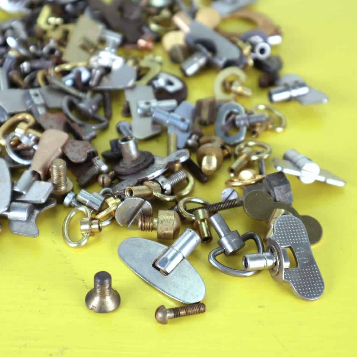 Lot Of Spare Parts For Alarm Clocks, Keys, Screws And More photo furniture