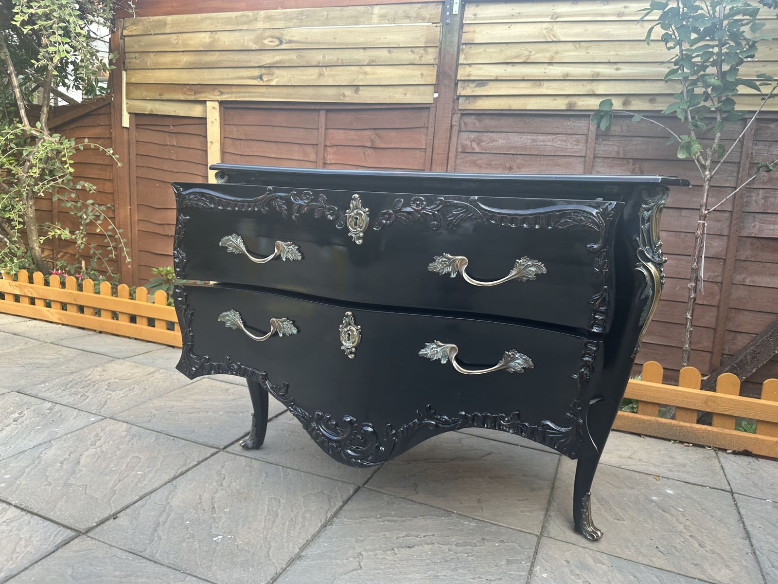 photo buy Stunning And So To Bed Floral Louis XV Chest Of Drawers – Great Condition   Rrp £2,500