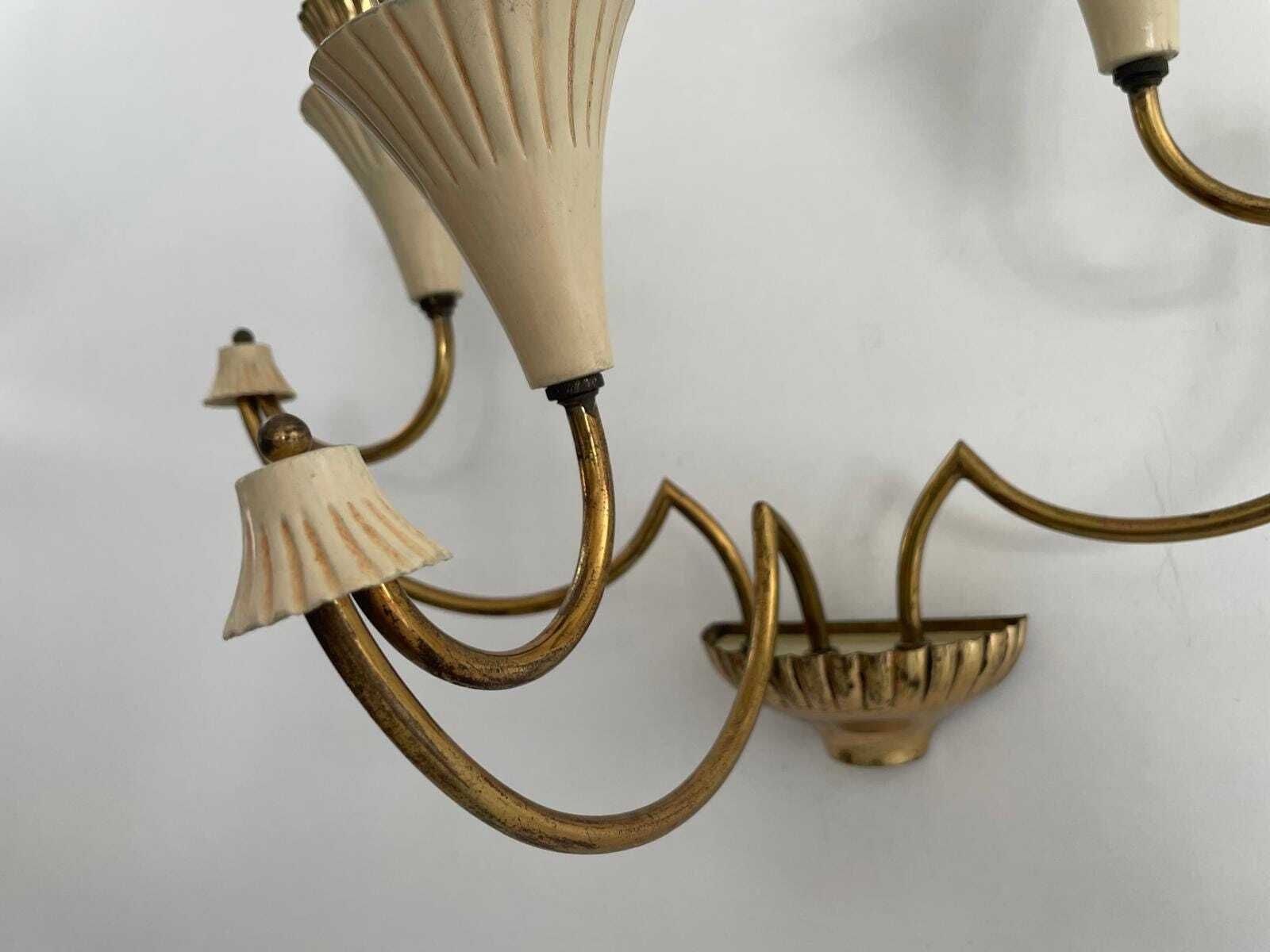 photo furniture Mid Century Italian Design 3 Armed Pair Of Sputnik Sconces, 1950s, Italy