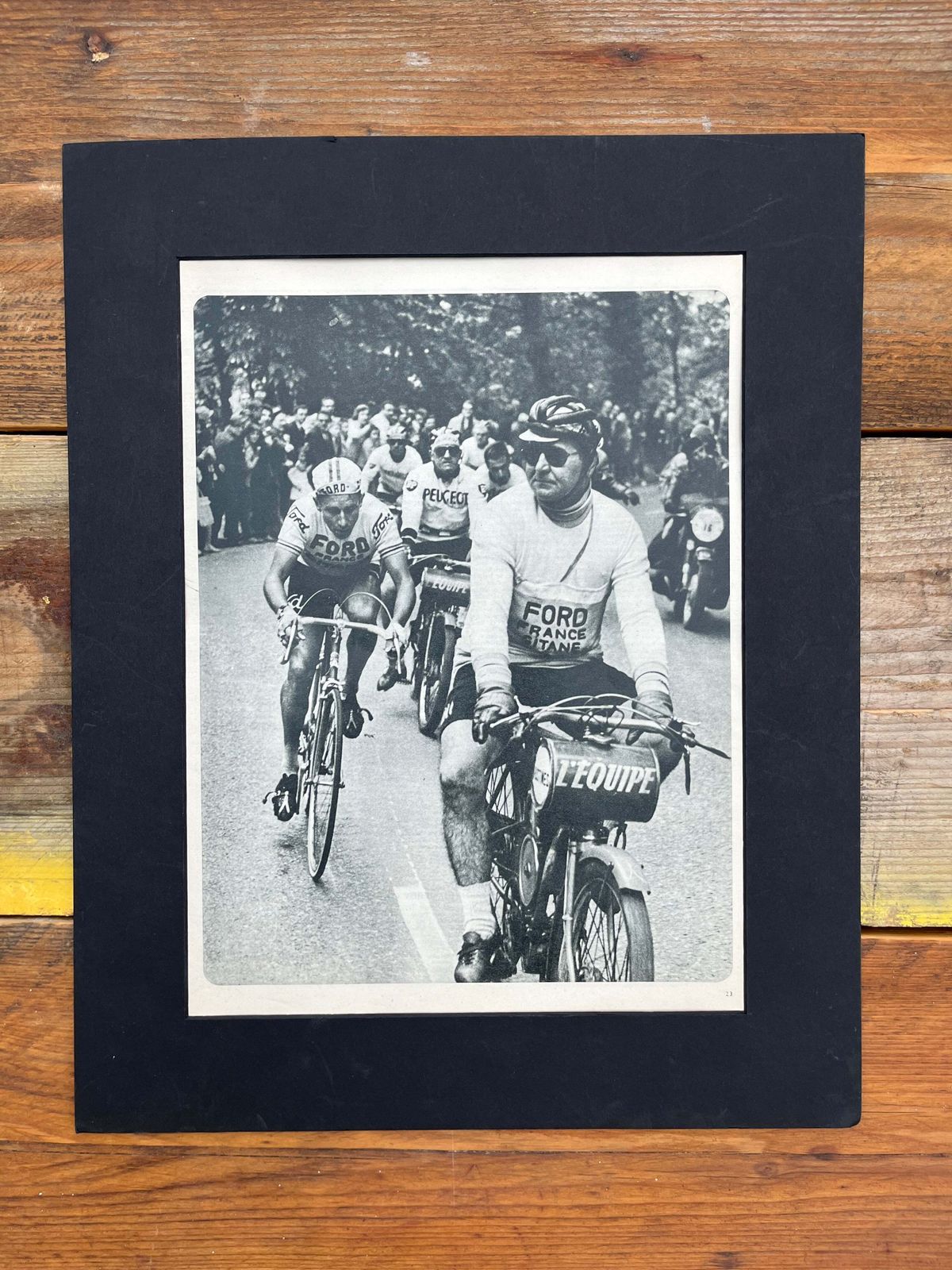 Vintage Cycling Print   Jacques Anquetil, Tour De France, 1965