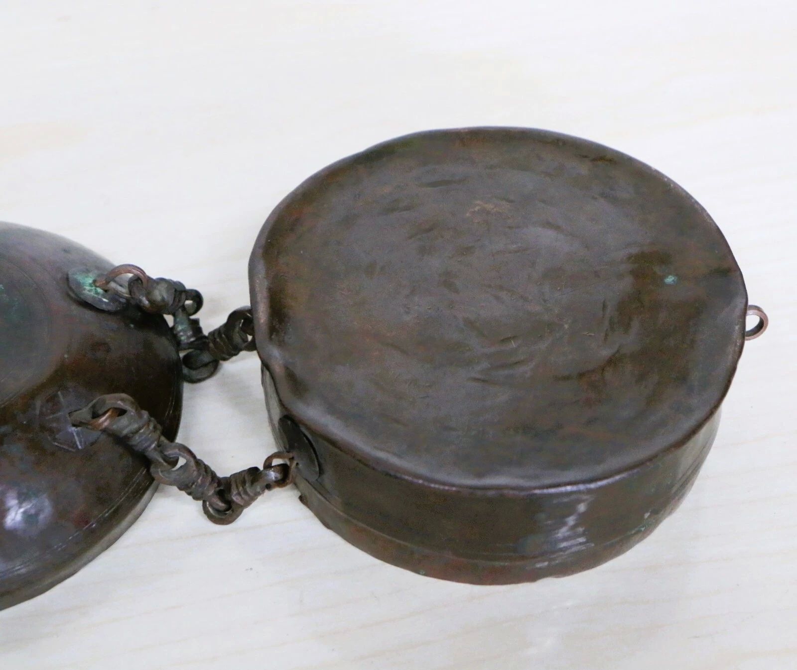 photo furniture Antique Betel Box Indian Copper Hand Crafted Pandan Beautiful Aged Patina Freepost