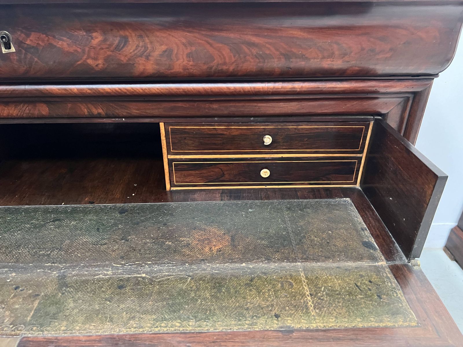 Louis Philippe Mahogany Chest Of Drawers, 19th Century photo vintage