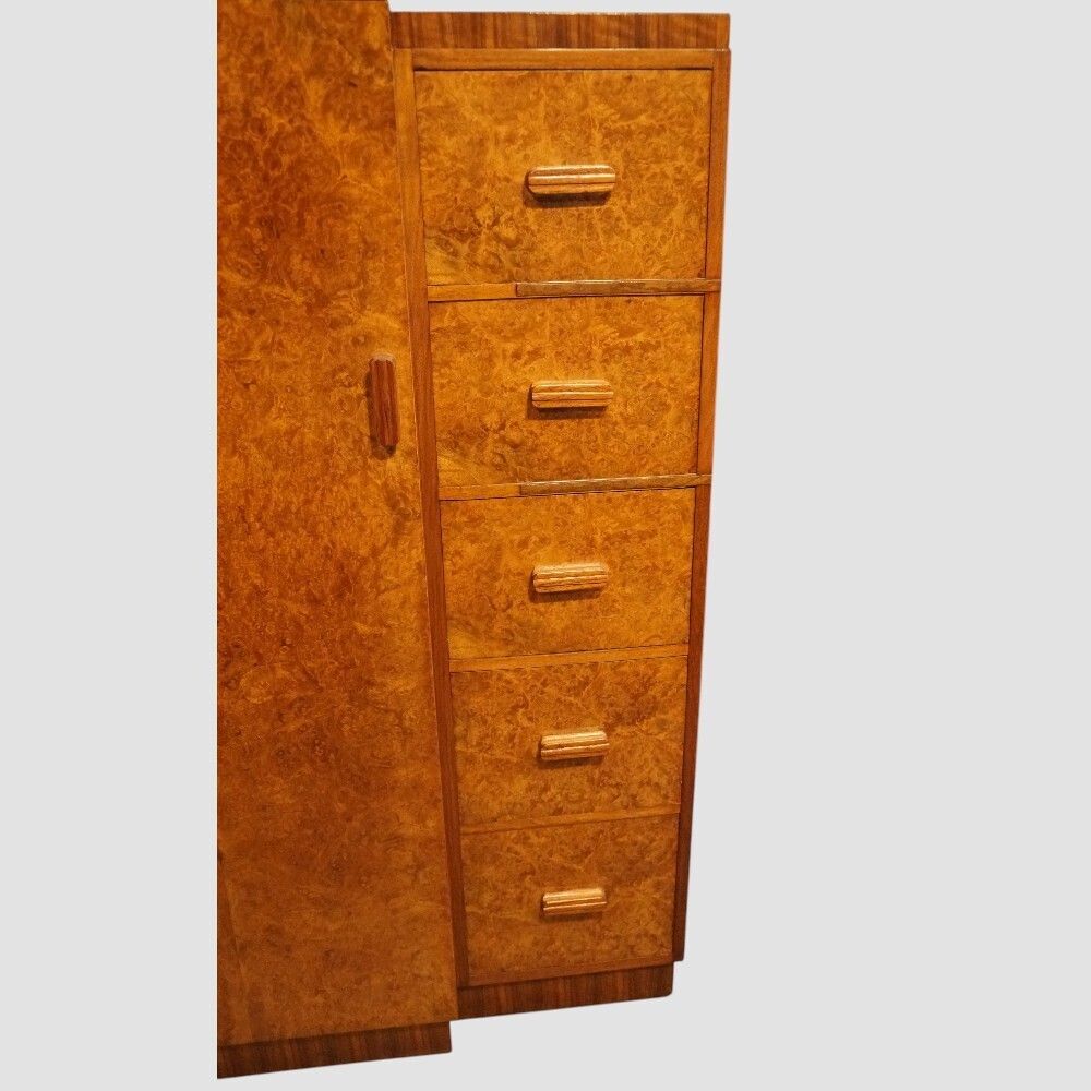 Art Deco Walnut Gentleman’s Wardrobe photo 1685.0