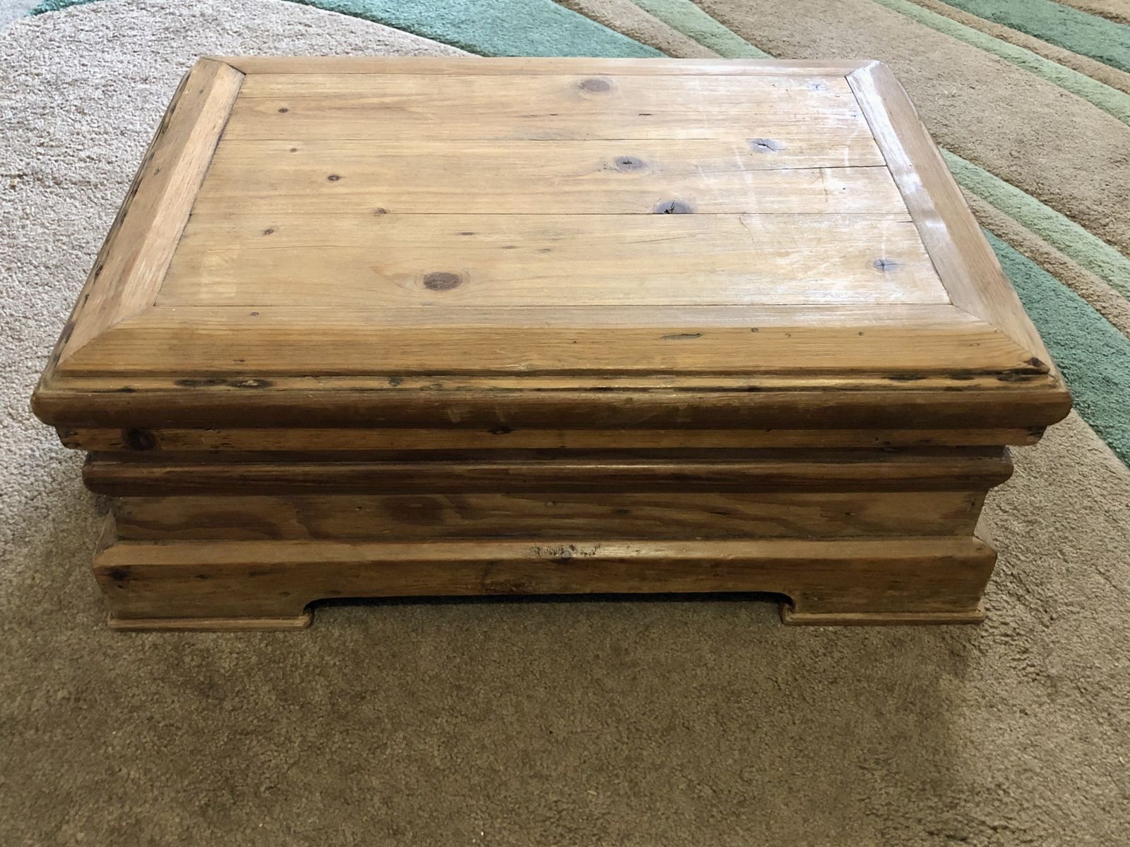 Handsome Heavy Pine Box photo 129.0