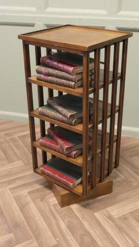 A Petite French 4 Shelf Revolving Bookcase photo buy