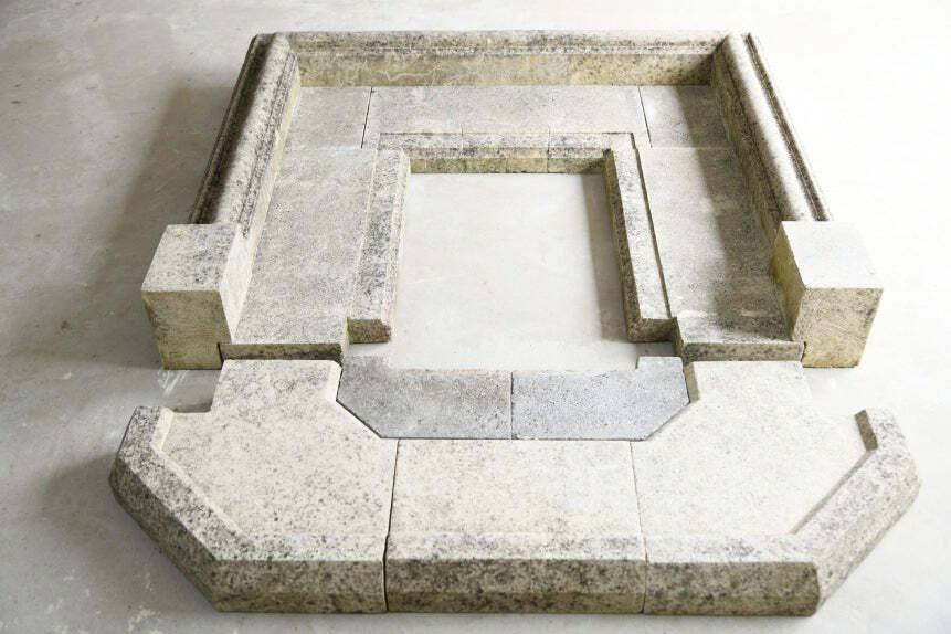 1795.0 Bolection Style Limestone Fireplace photo