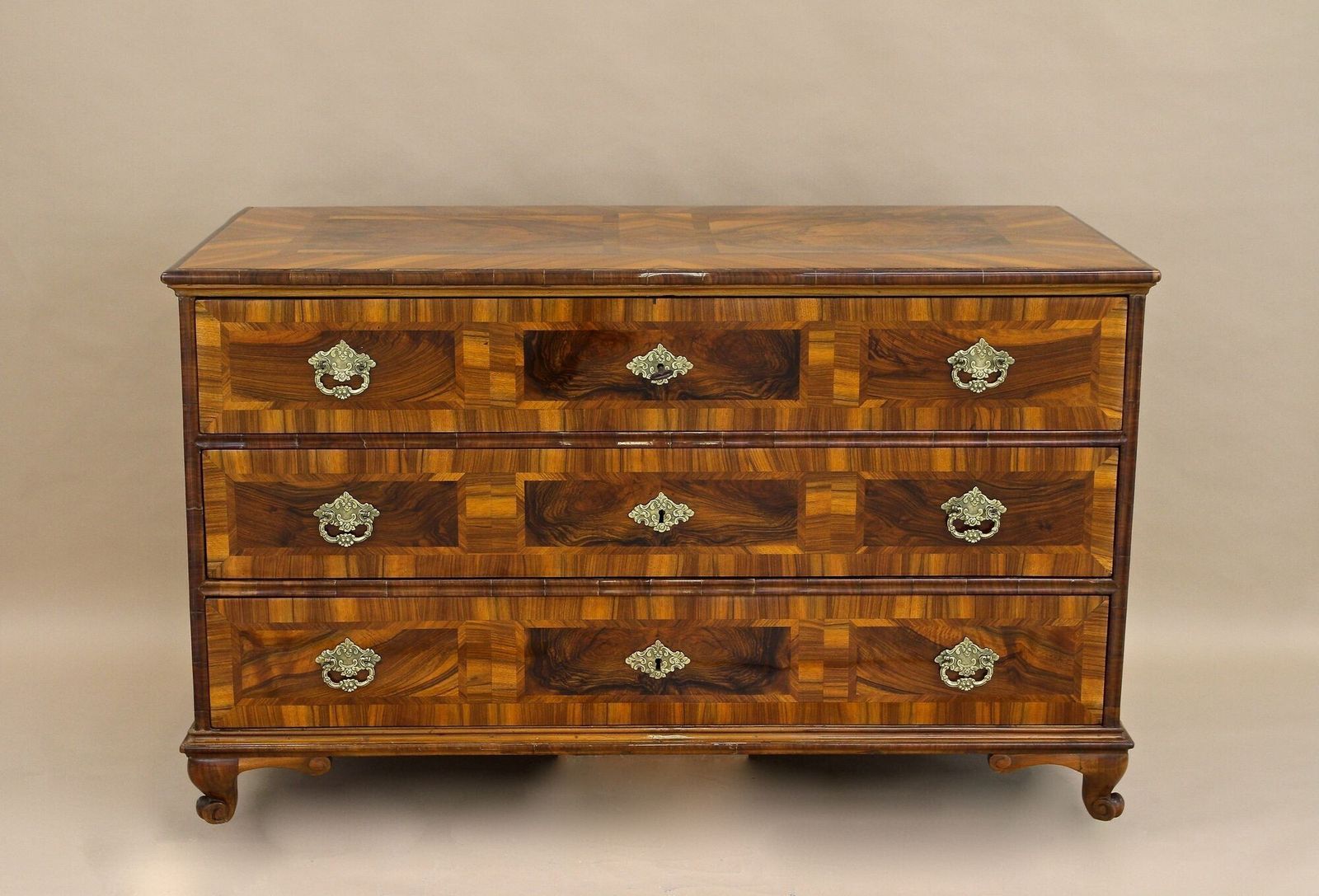 18th Century Baroque/ Classical Chest Of Drawers, Nutwood, Austria Ca. 1780 photo for sale