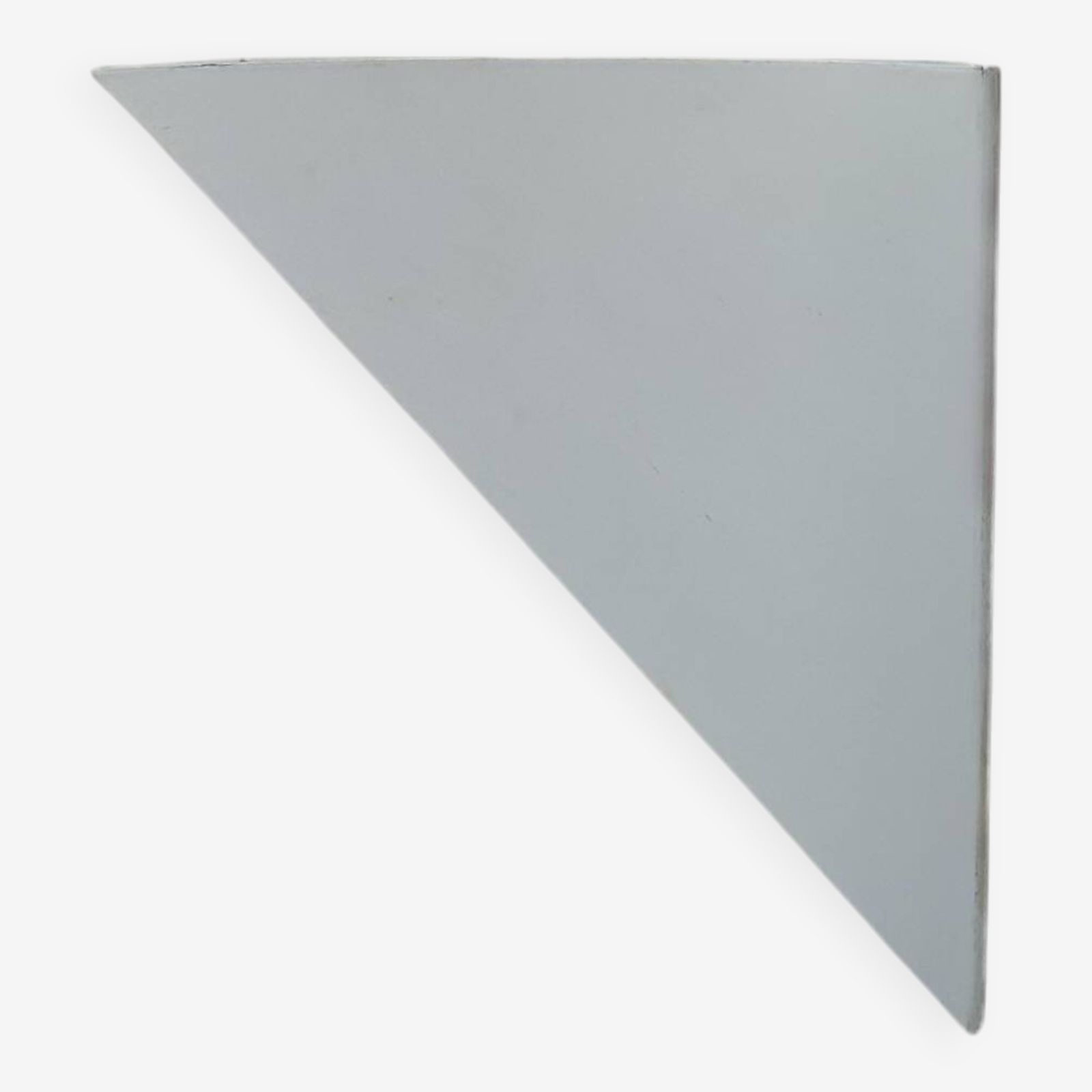 Vintage Corner Wall Light In White Lacquered Metal, France 1970