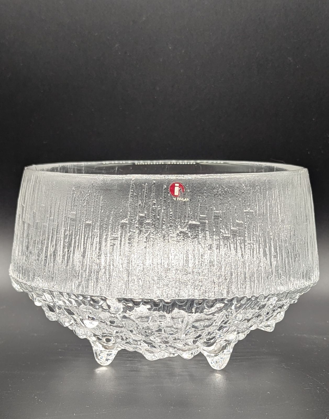 Iconic Finnish Mid Century Iittala Ultima Thule Glass Bowl By Tapio Wirkkala 1970s photo furniture