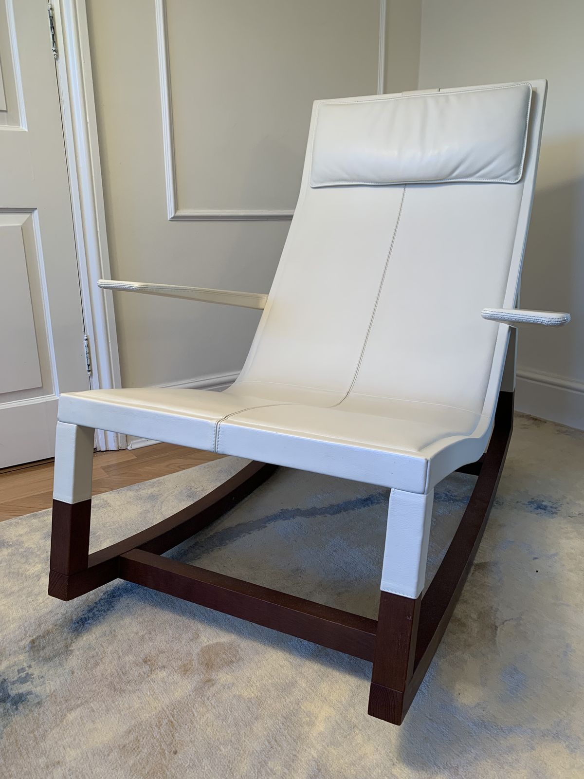 Rocking Armchair Don’do By Jean Marie Massaud For Poltrona Frau photo furniture
