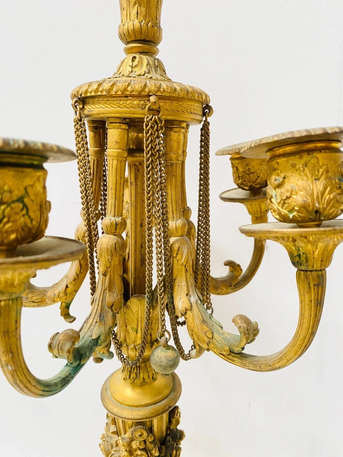 19th Century Gilded And Chiseled Bronze Candle Holder photo vinterior