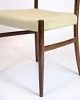 Dining Chair   Rosewood   Light Wool Fabric   No Møller   1960s photo for sale