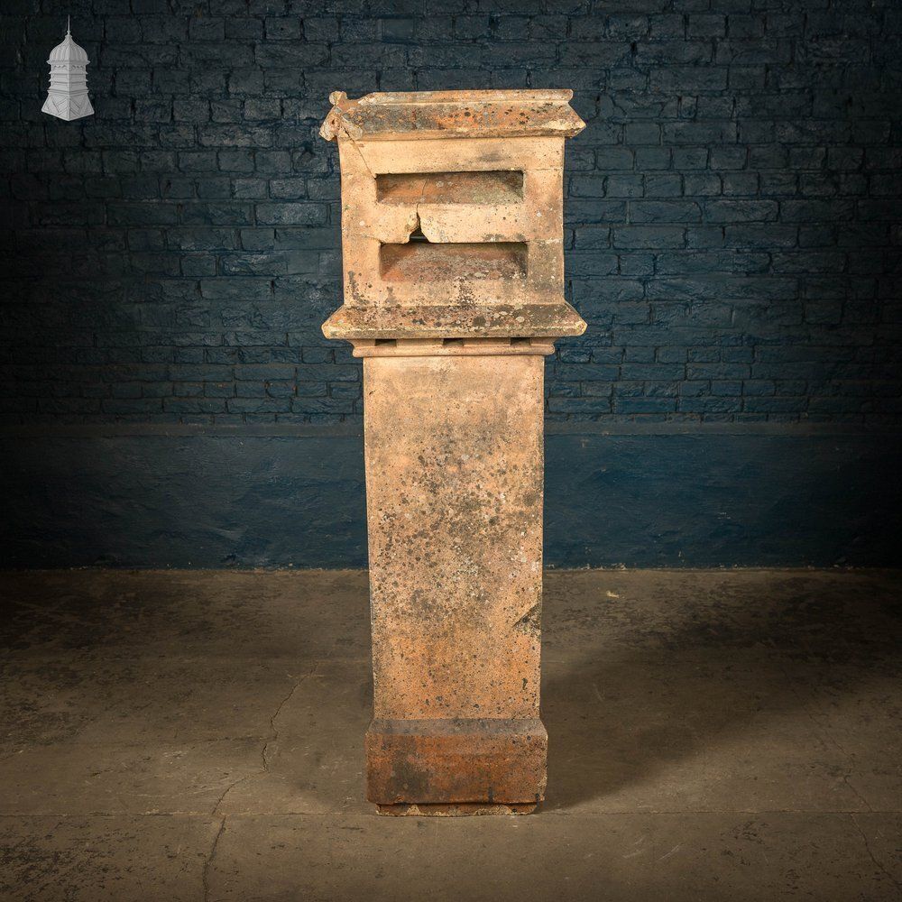 photo for sale Square Vented Chimney Pot, 1.5 M Tall