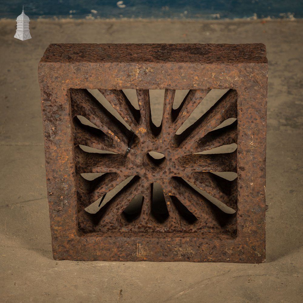 Manhole Cover With Frame, Reclaimed Inspection Cover photo Garden Decor