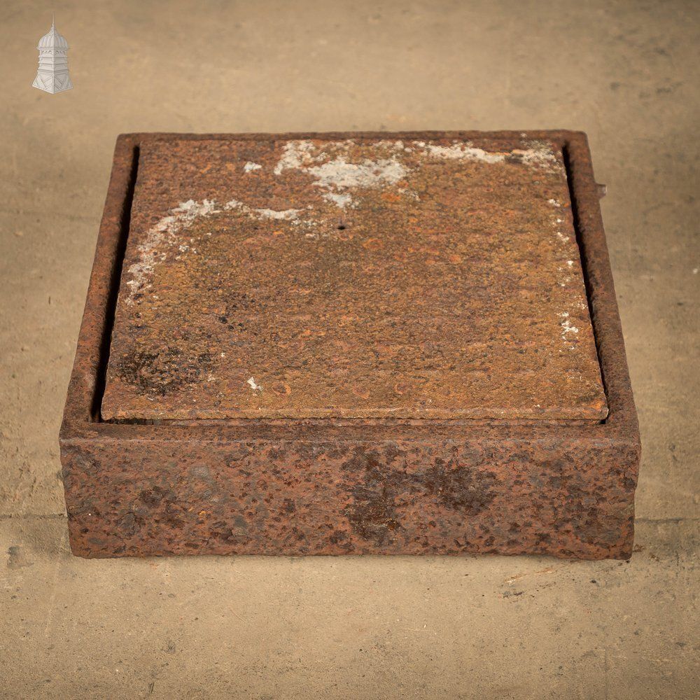 photo for sale Manhole Cover With Frame, Reclaimed Inspection Cover