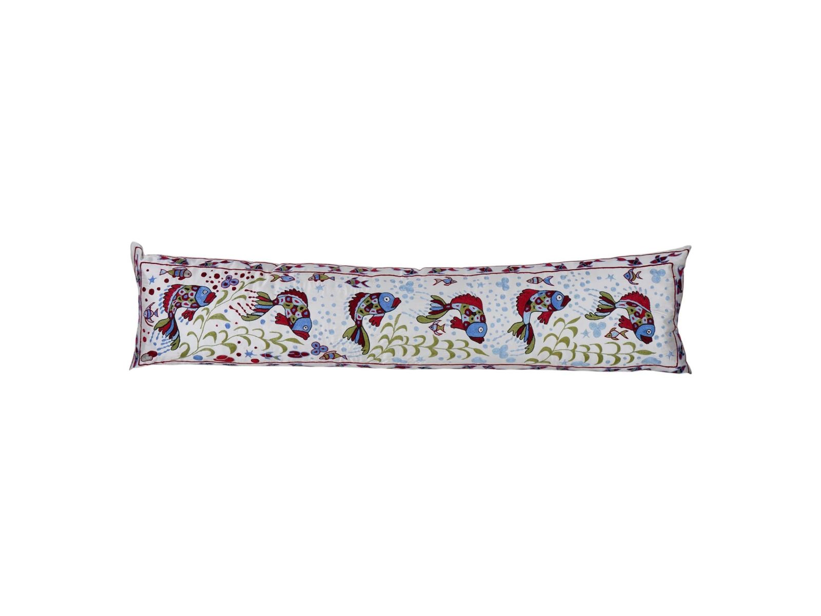 Tashkent Suzani Animal Pictorial Bedding Pillow Case Made From A 19th Century Suzani, Bird Motif Extra Long Cushion Cover