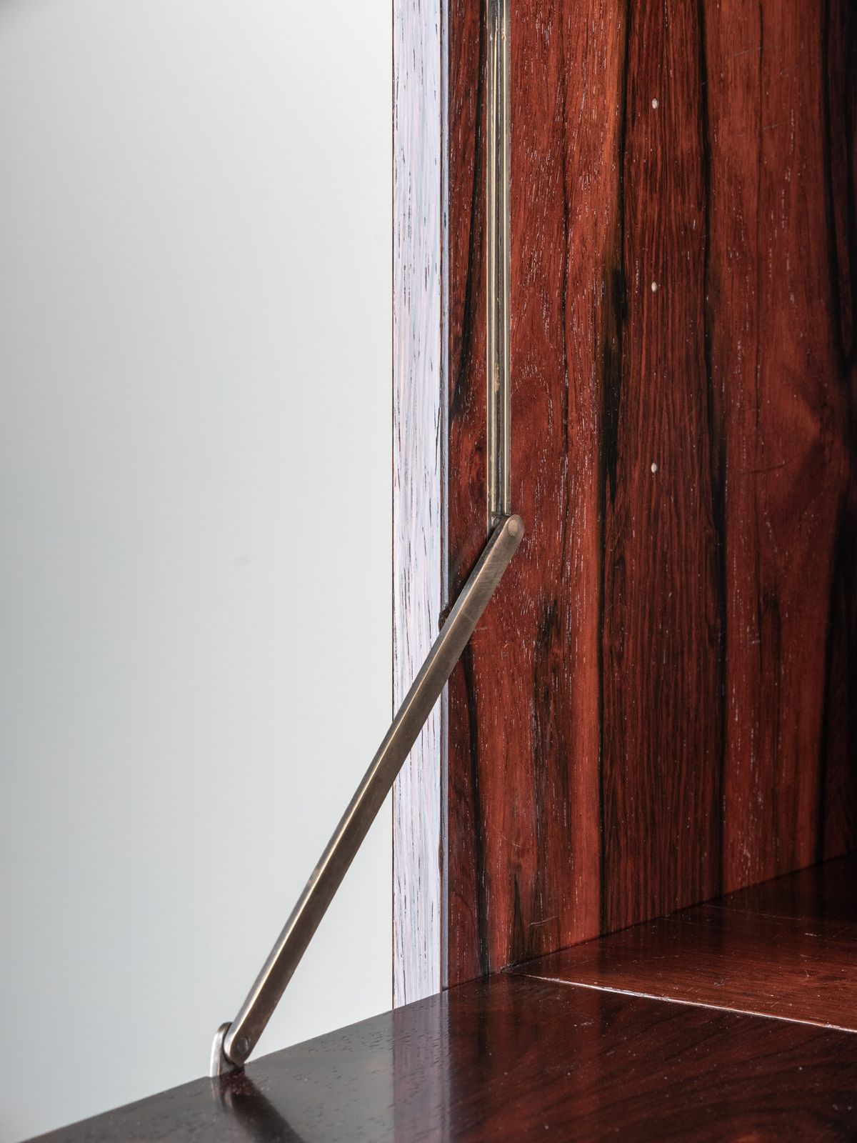 Stildomus, Bar/Cabinet In Rosewood With Metal Details, Italy, 1960s photo for sale