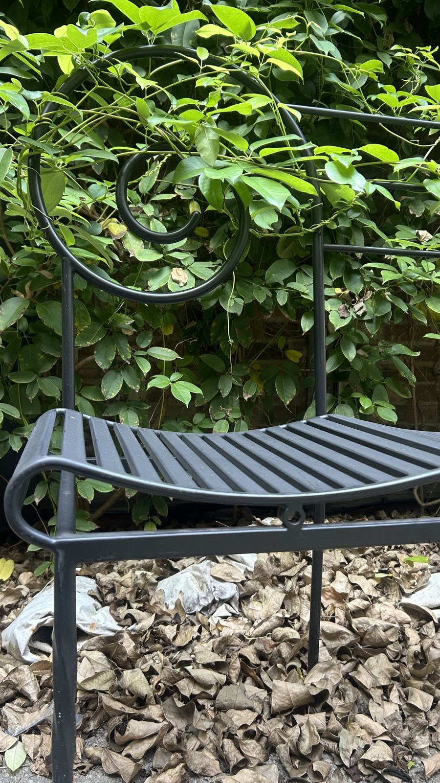 Metal Garden Bench photo for sale