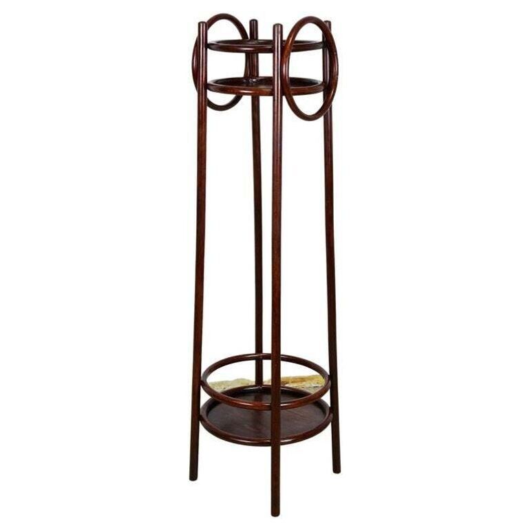 20th Century Art Nouveau Pedestal/ Plant Stand By Thonet, Bentwood, At Ca. 1905
