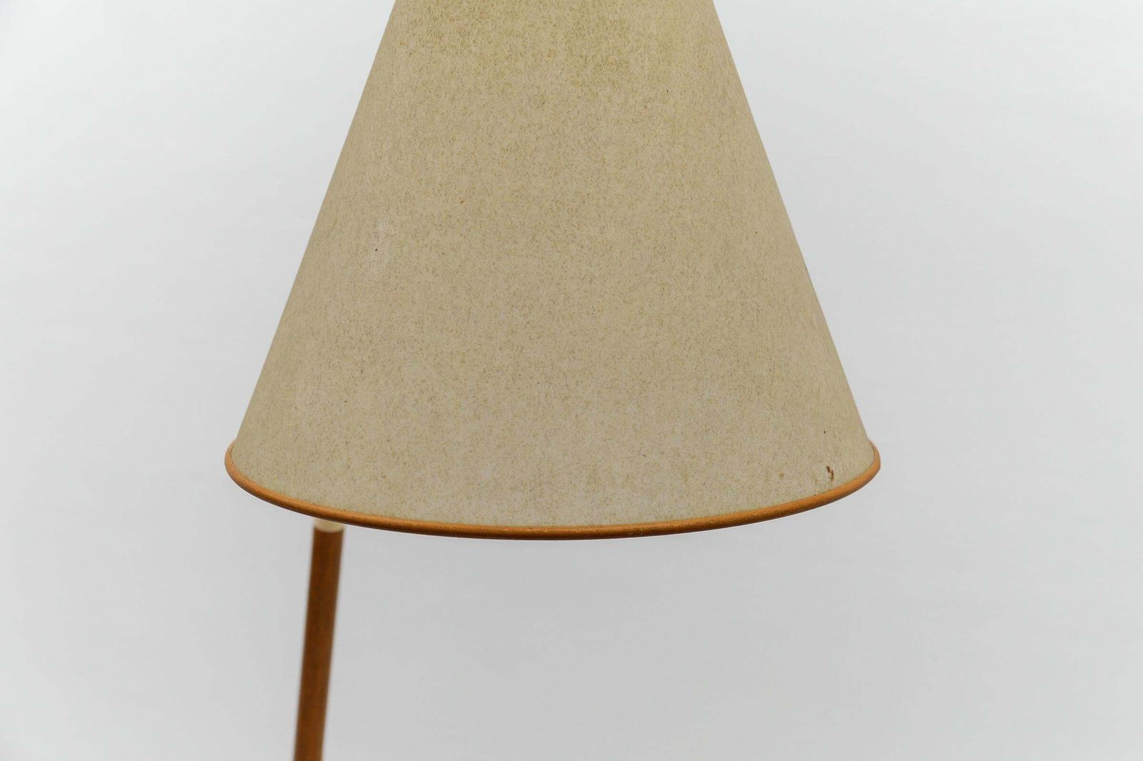photo buy Mid Century Modern Scandinavian Wooden Arc Floor Lamp, 1950s