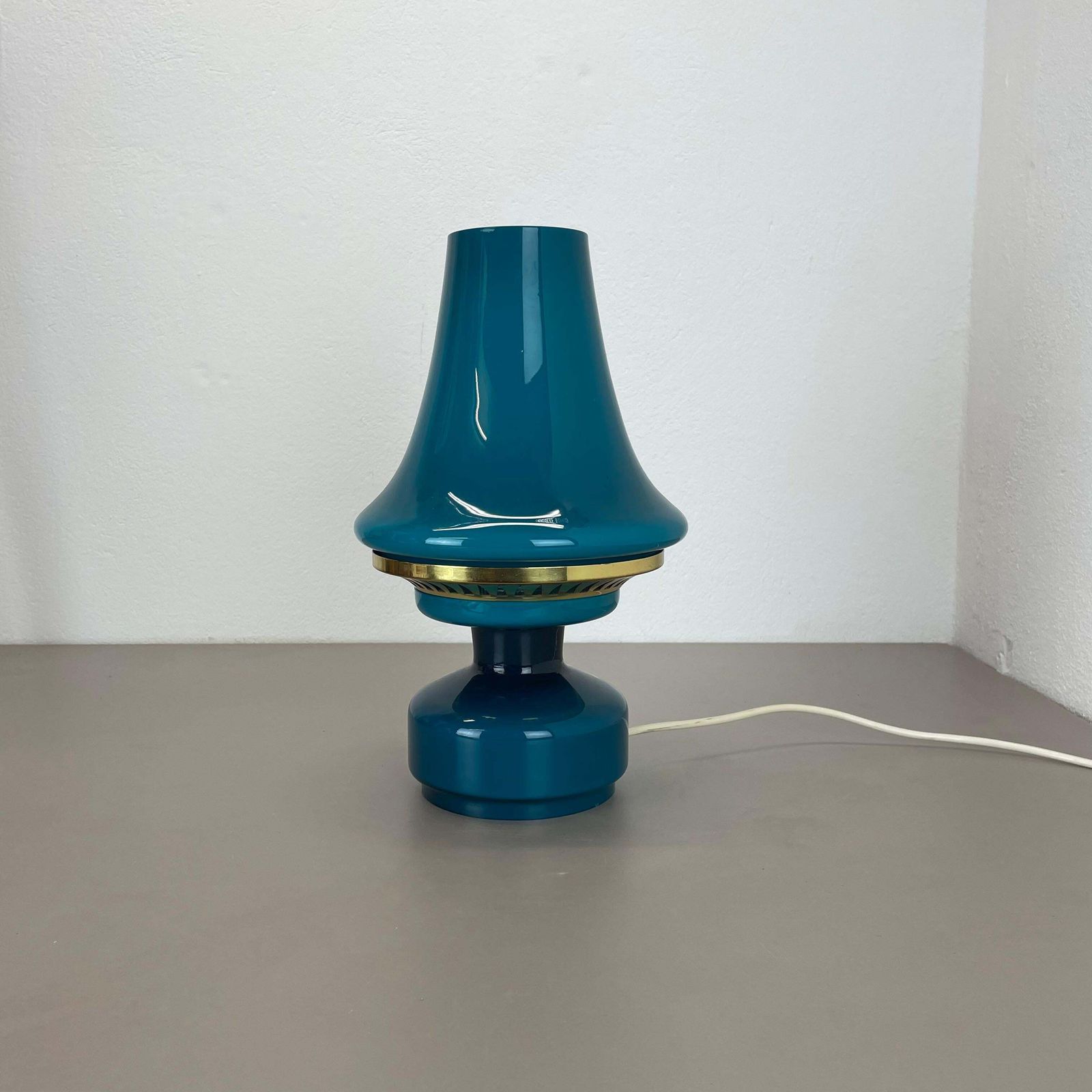 Green Glass Desk Lamp By Hans Agne Jakobsson For Haj Ab Markaryd, Sweden 1960s photo furniture