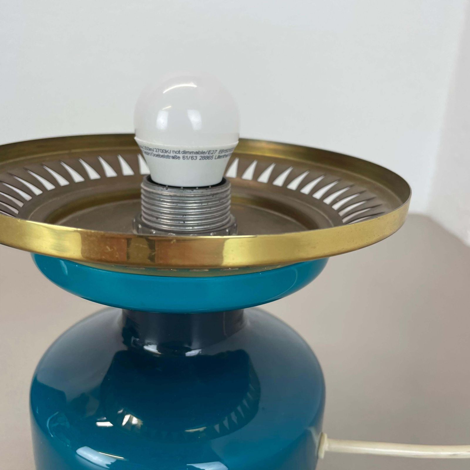 photo vintage Green Glass Desk Lamp By Hans Agne Jakobsson For Haj Ab Markaryd, Sweden 1960s