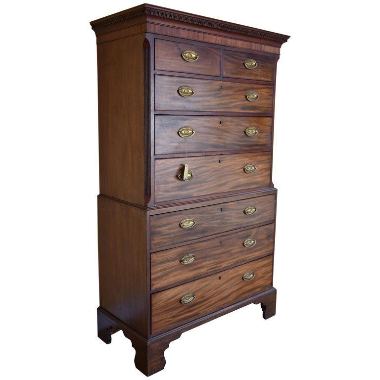 George III Mahogany Chest On Chest