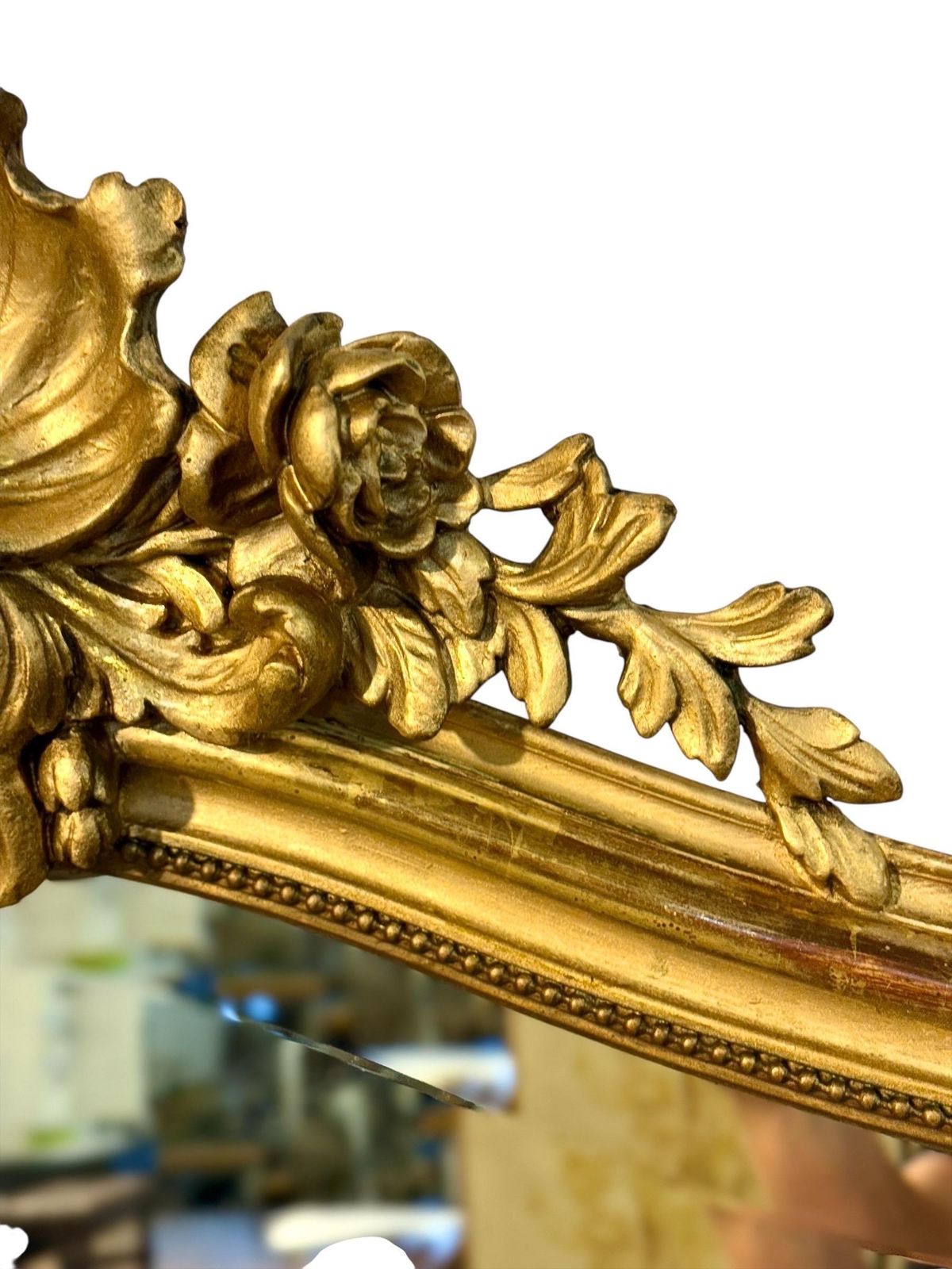 19th Century French Louis XV Giltwood Parisian Mirror photo for sale