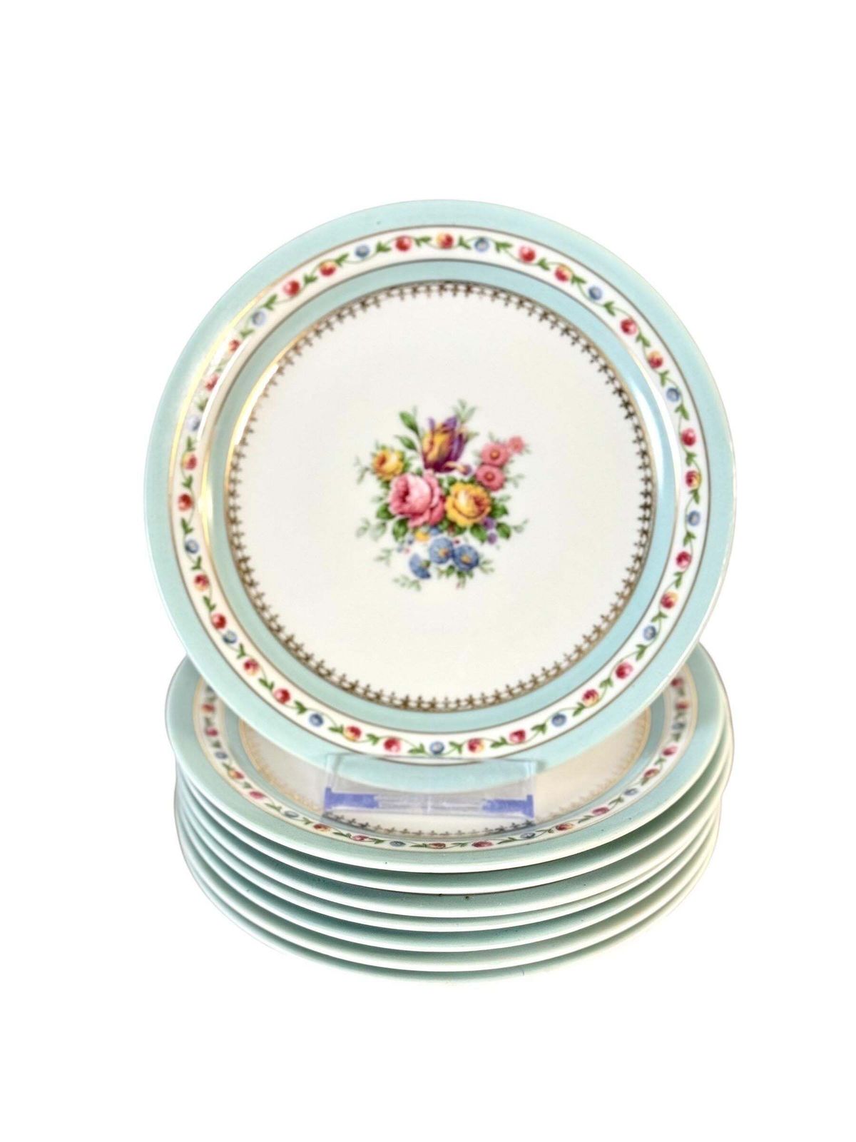 photo for sale Raynaud Limoges 23 Piece Porcelain Tea & Coffee Service With Gold Trim