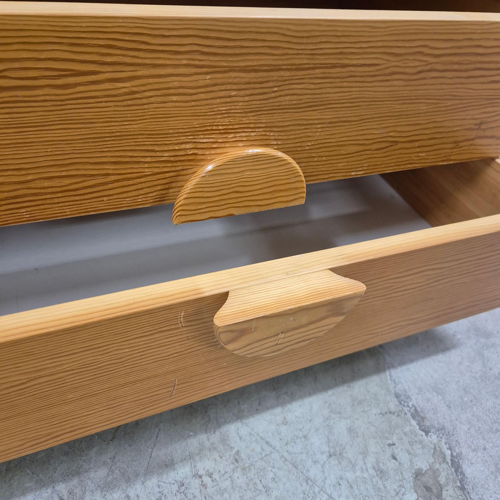 Chest Of Drawers In Solid Pine, By Swed Form Skillingaryd, Swedish Brutalism photo vinterior