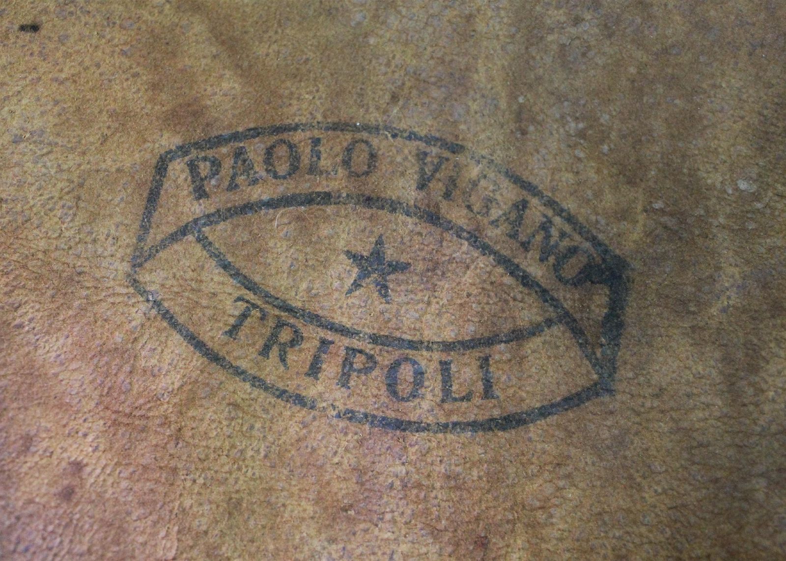photo for sale Tripolina Folding Chair In Wood And Leather By Paolo Vigano 1930s