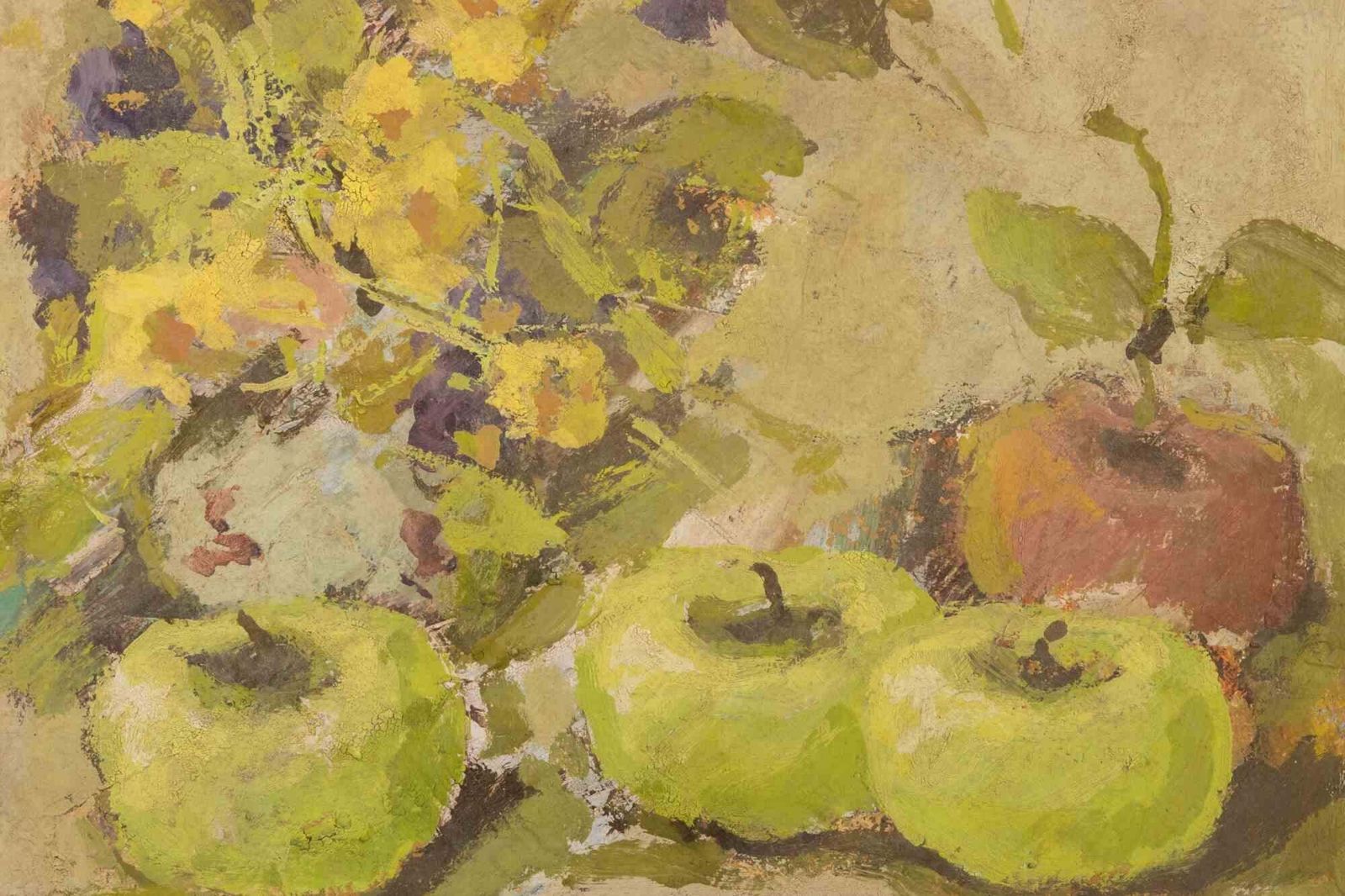 Franco Marzillistill Life   Oil Painting By Franco Marzilli   1970s1970s photo for sale