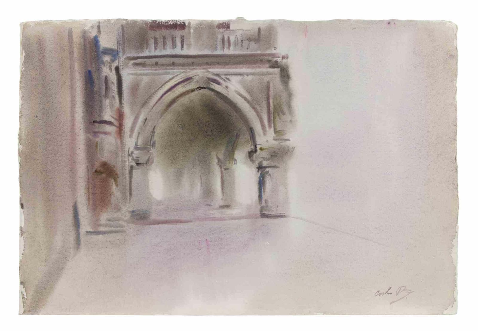 Carlo Ravagnanview Of Palazzo Ducale, Venice   Drawing By Carlo Ravagnan   19851985 photo furniture