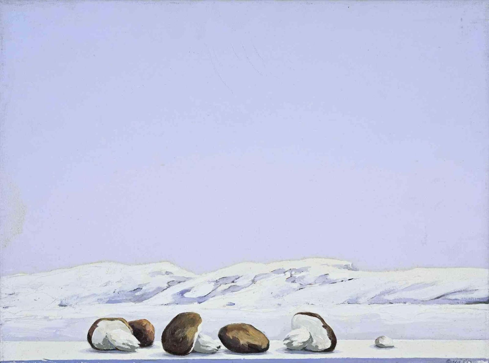 Gino Guidathe First Snowfall   Paint By Gino Guida   1980s1980s