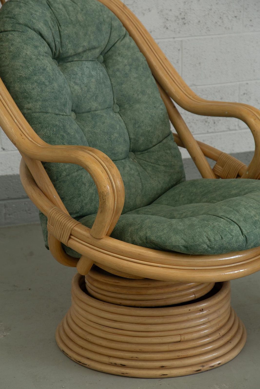 Furniture Rattan And Bamboo Rocking Armchairs Attributed To Axel Enthoven photo