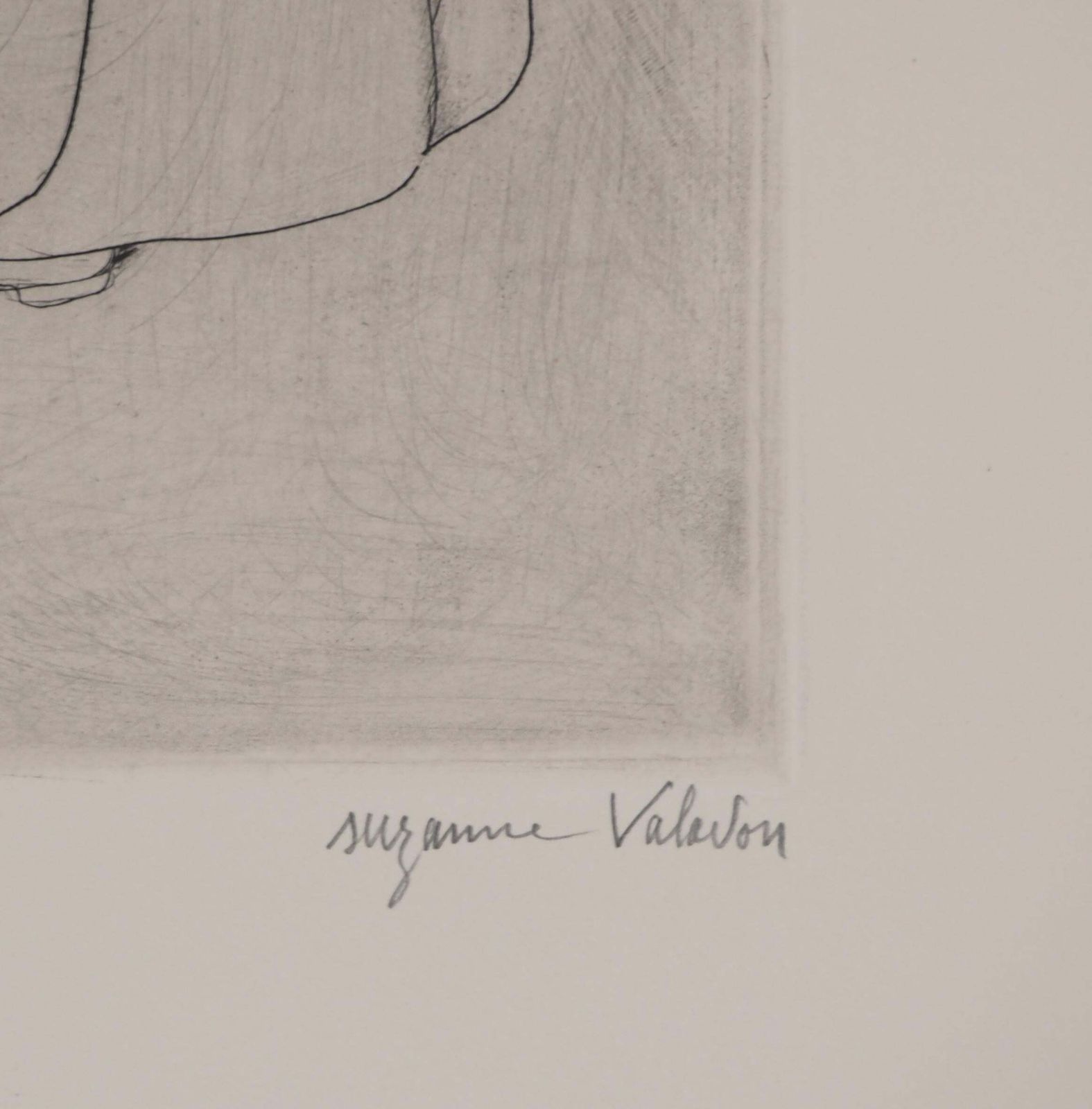 Suzanne Valadonyoung Woman And Old Woman   Original Etching Signed (Petrides #E24)1932 photo furniture