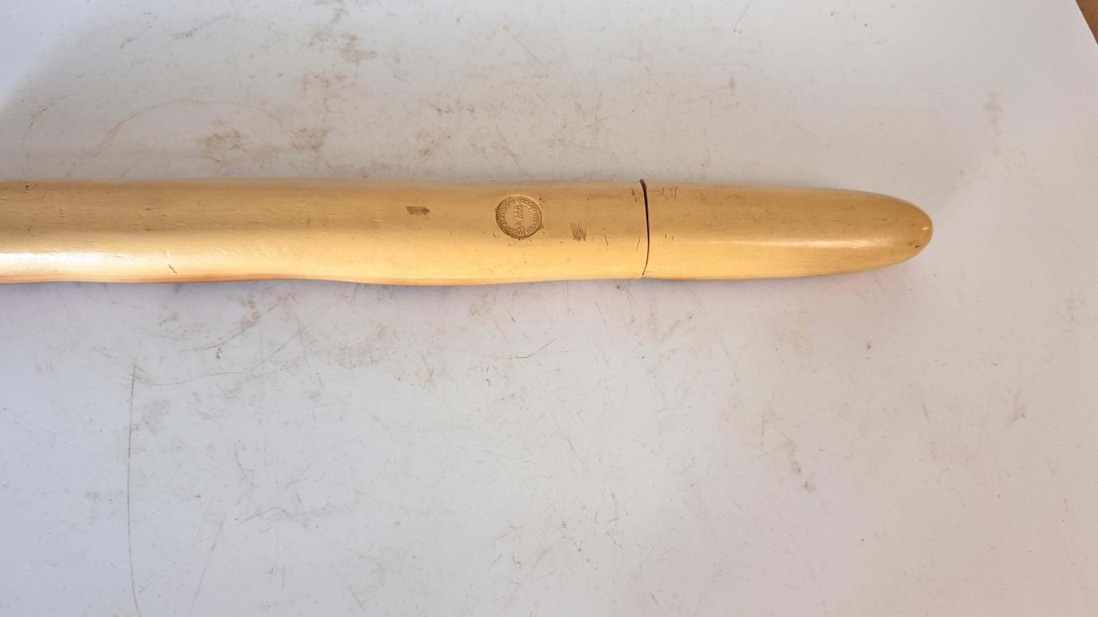 French Baguette Knife – Wood & Metal Trompe L’œil – France, 20th Century photo vintage