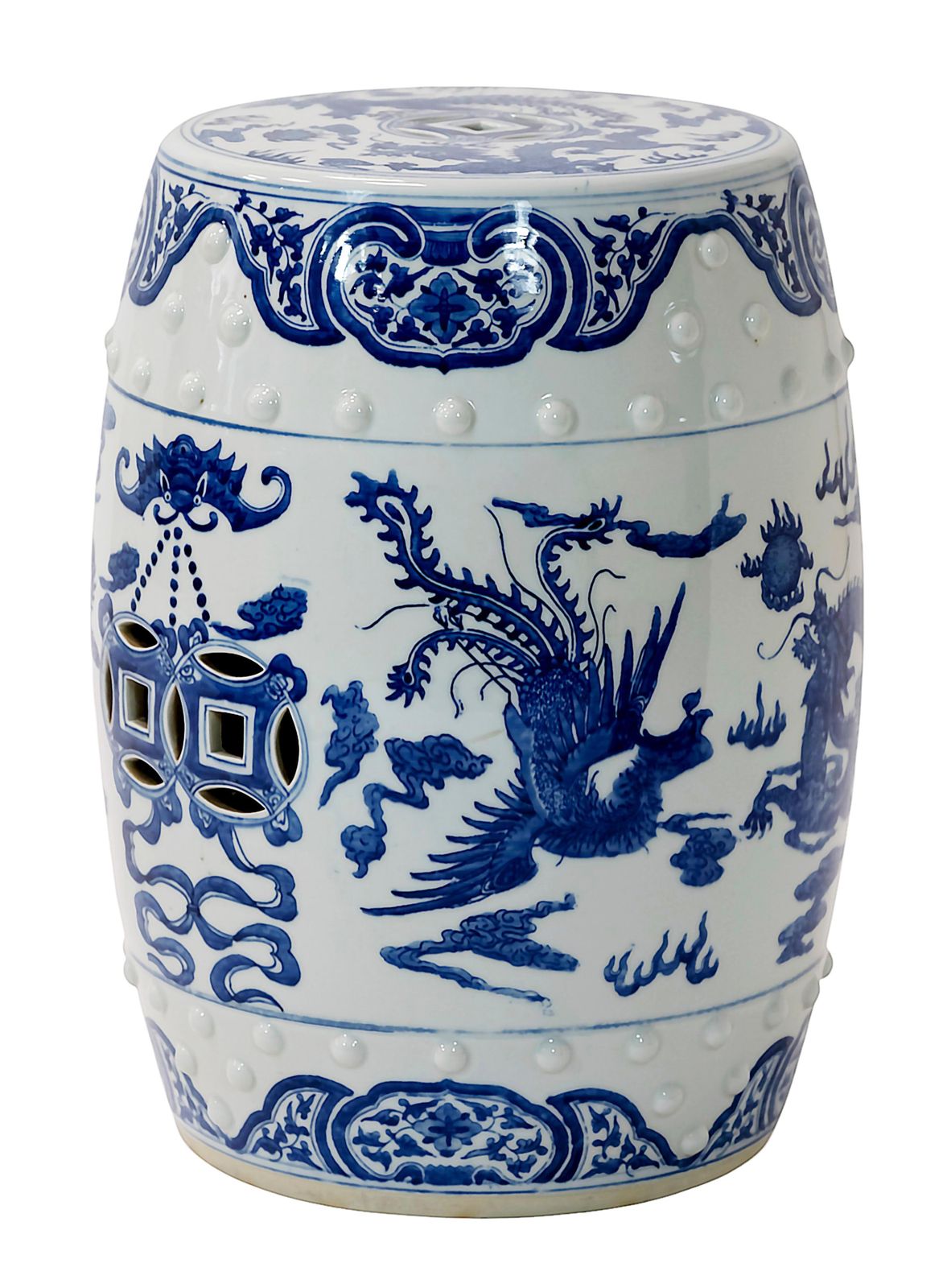 Ceramic Hand Painted Chinese Garden Stool photo furniture