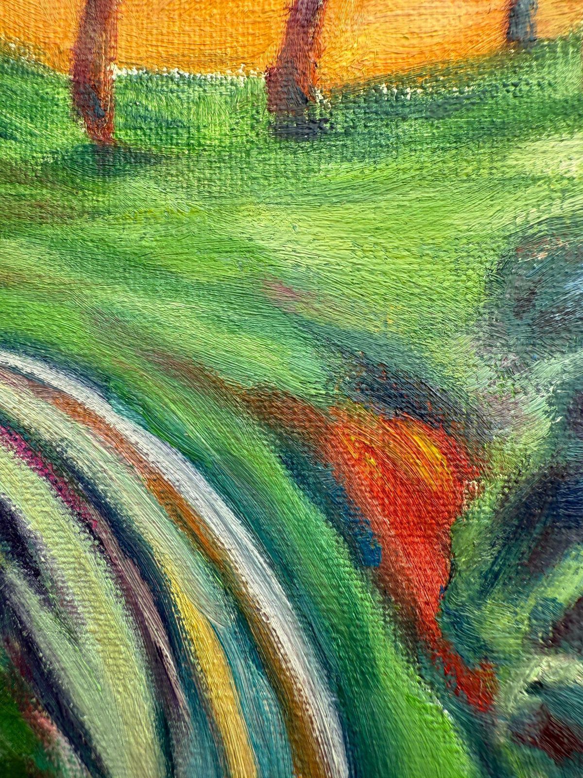 Bernadette Van Baarsen Contemporary Provençal Landscape. 'Chemin De La Chapelle'.2023 photo Art