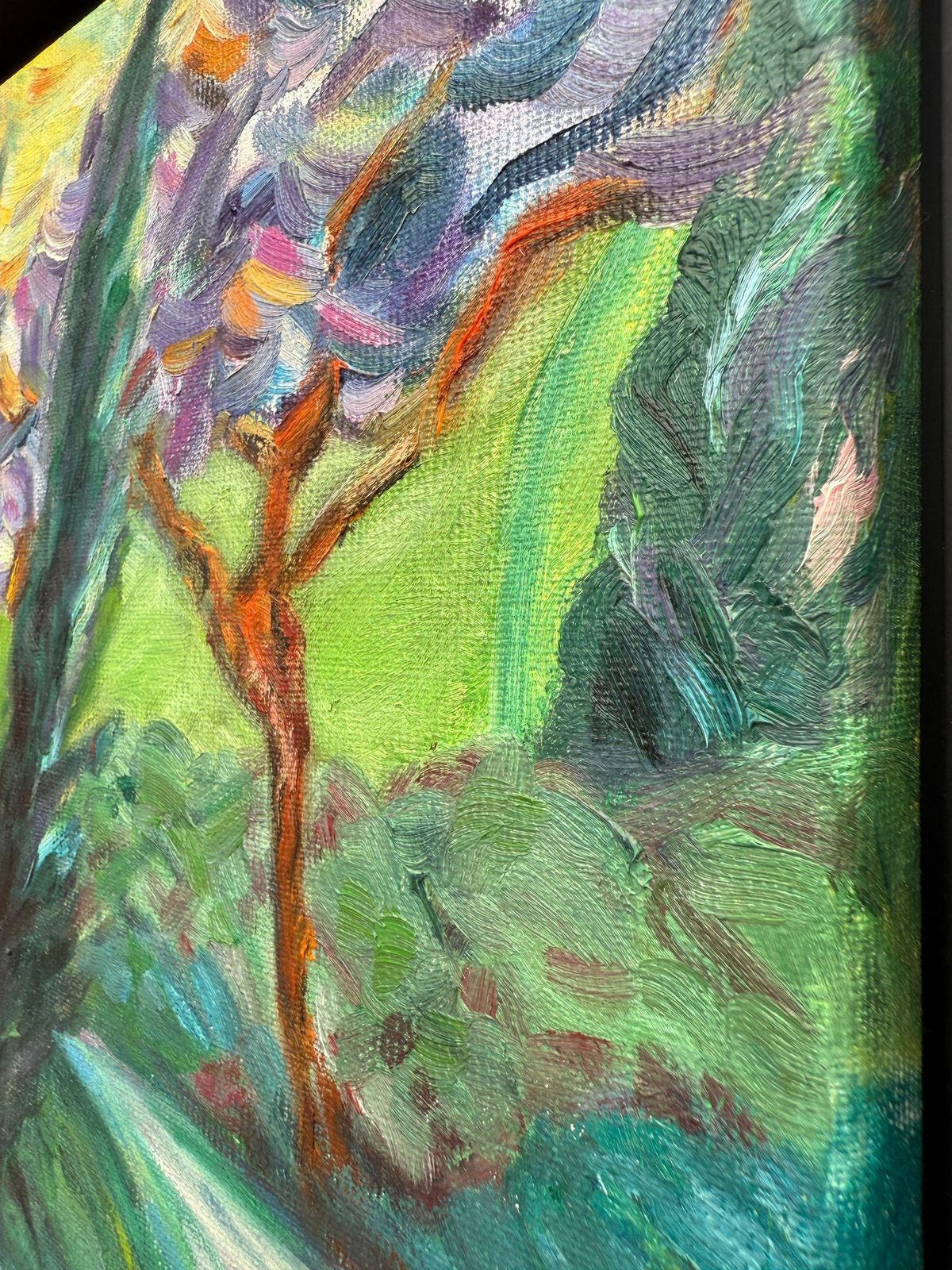 Bernadette Van Baarsen Contemporary Provençal Landscape. 'Chemin De La Chapelle'.2023 photo vintage