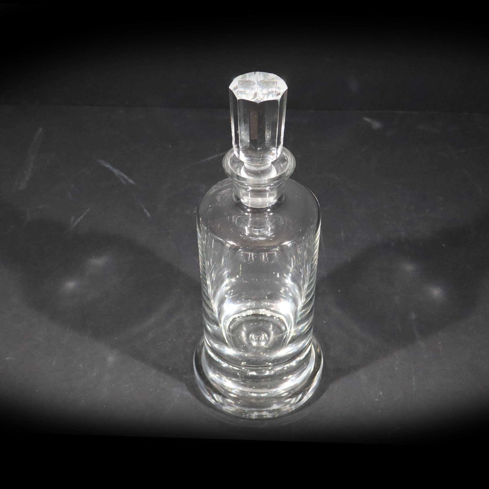 Vintage German Crystal Whiskey Decanter With Stopper, 1960s photo vinterior