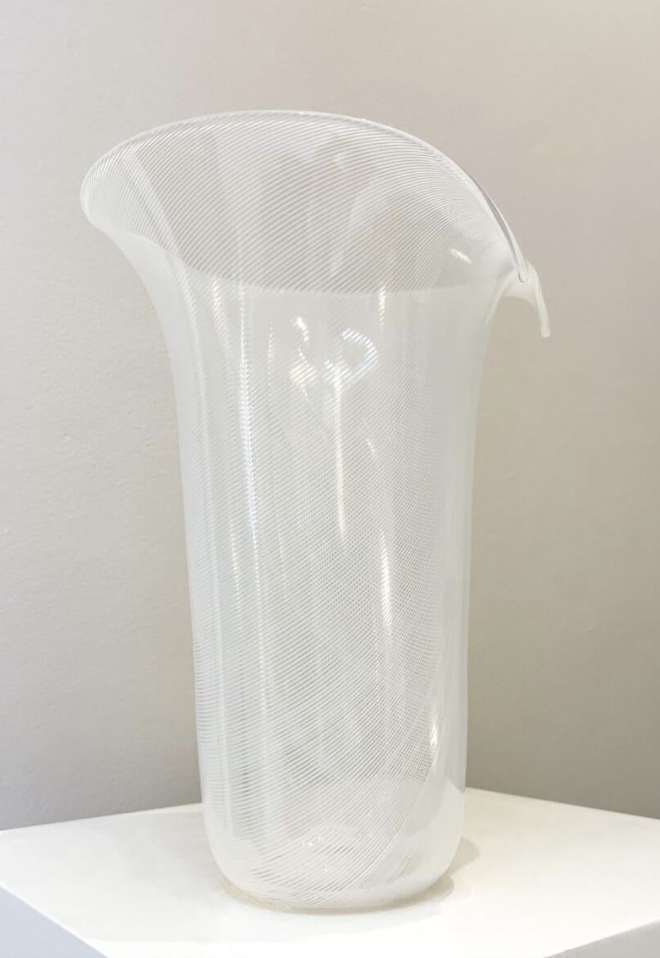 Murano Glass Vase By Tyra Lundgren For Venini, Italy, 1986 photo for sale