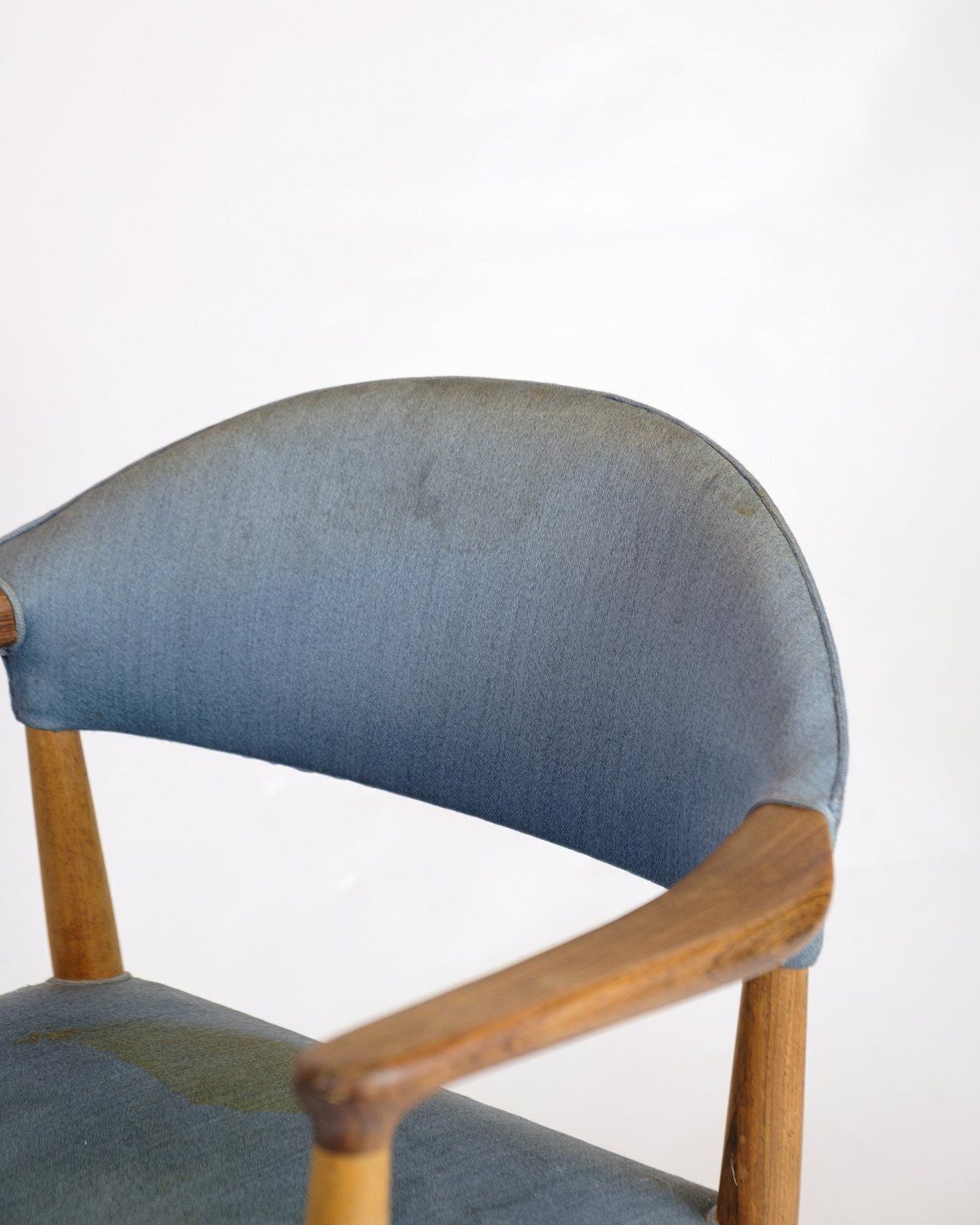 Armchair  Teak  Seat In Blue Fabric  Kurt Olsen  Danish Design  1960s photo furniture