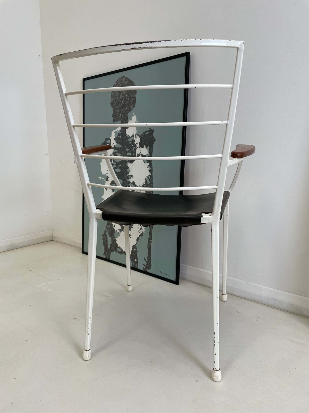 Staples Ladderax Armchair In White