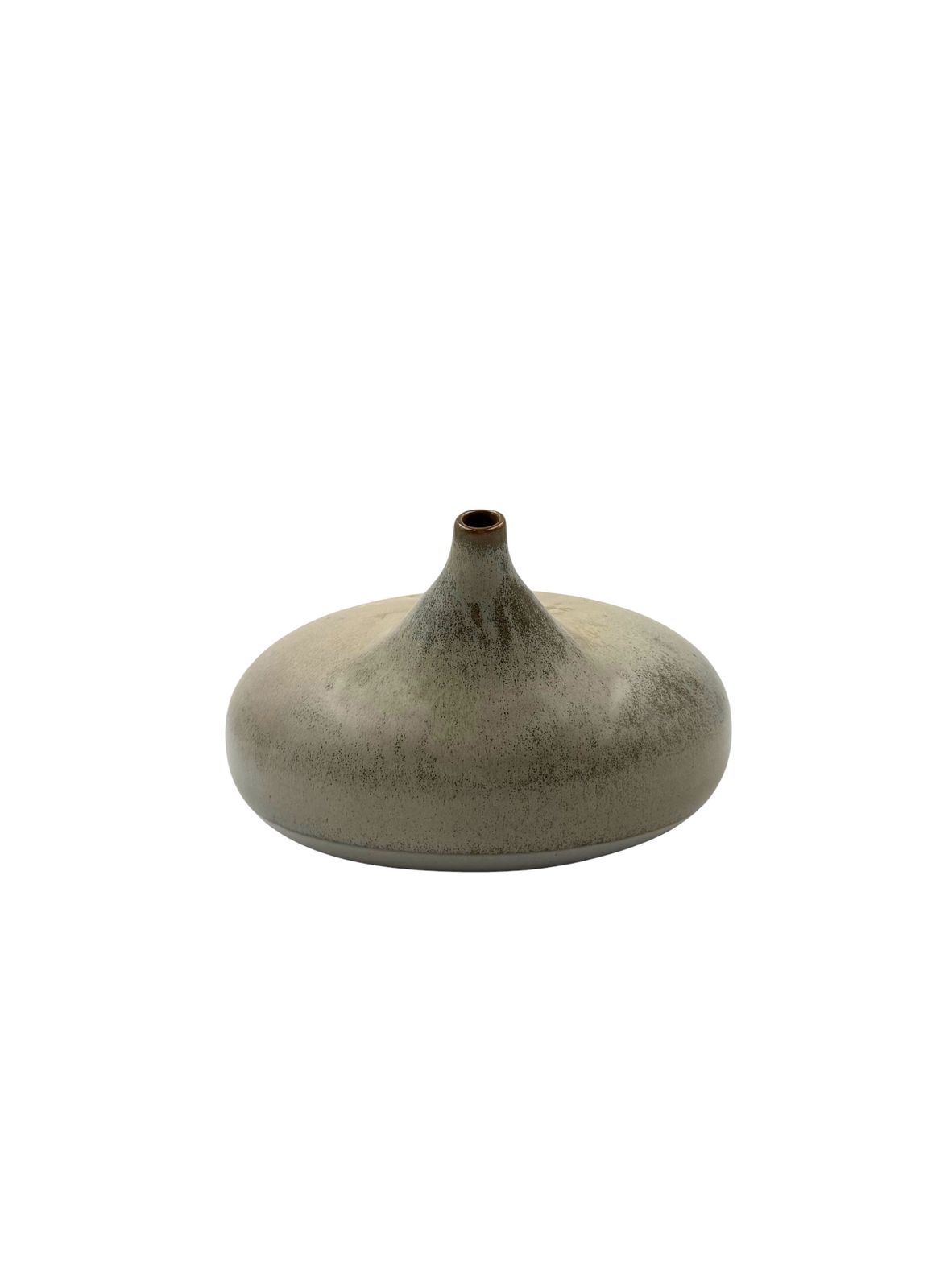 Mid Century Organic Modern Gres Vase, Franco Bucci Italy Ca. 1970 photo vintage